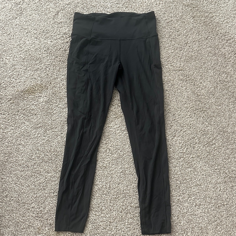 High-Waisted Dark Gray Lululemon leggings